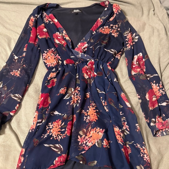 Large lulu navy floral dress - Picture 1 of 3